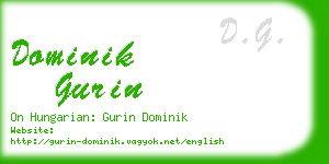 dominik gurin business card